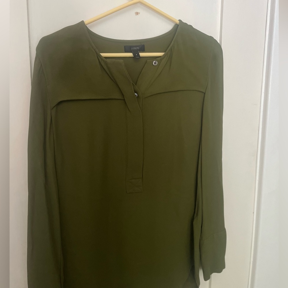 J. Crew Sage Green Top